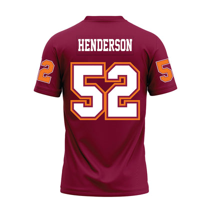 Virginia Tech - NCAA Football : Sherrod Henderson - Maroon Premium Football Jersey-1