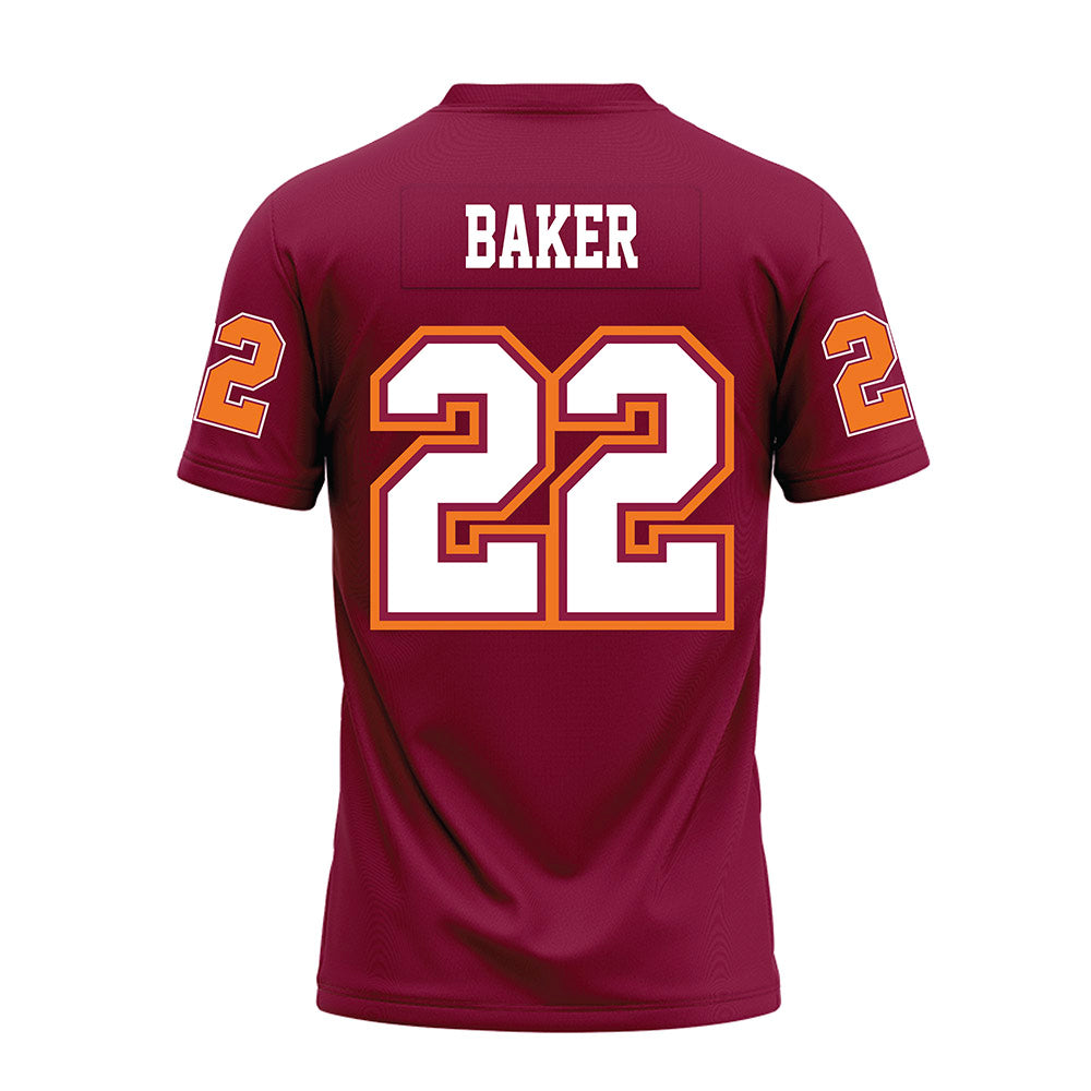 Virginia Tech - NCAA Football : Bryce Baker - Maroon Premium Football Jersey-1