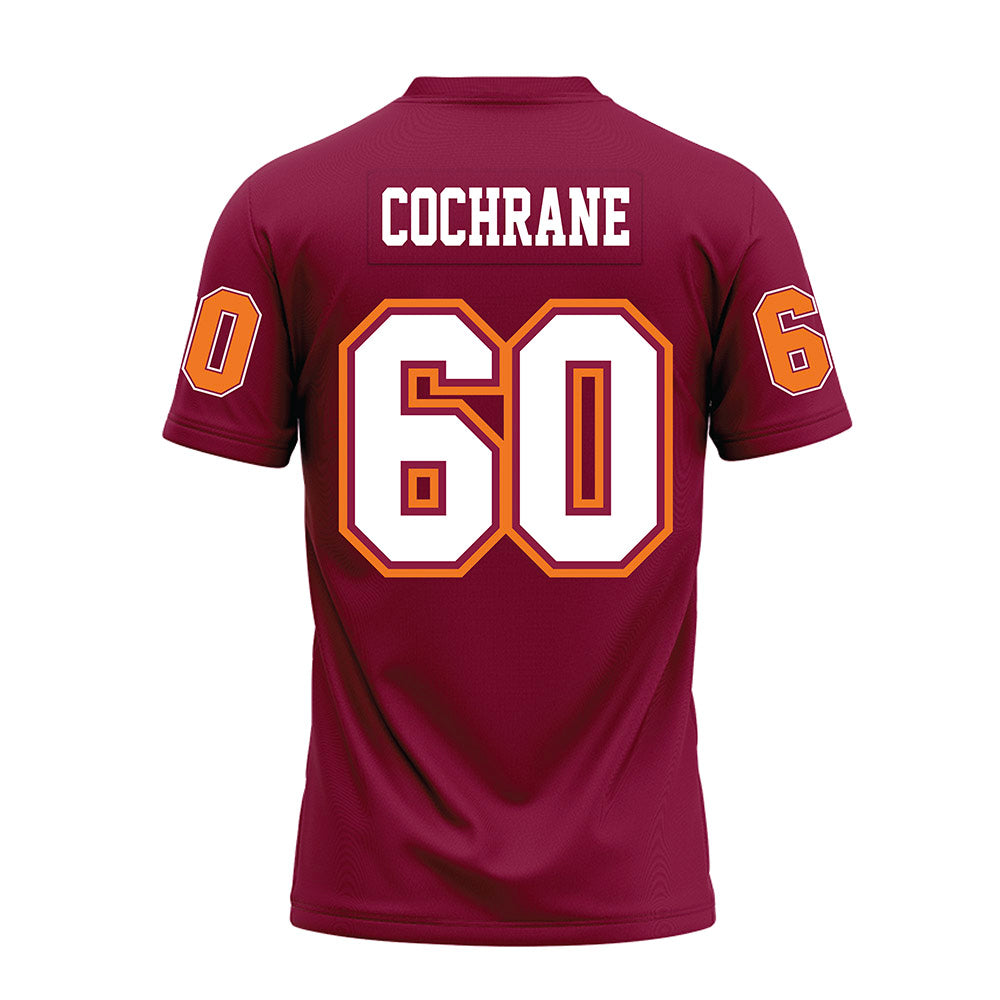 Virginia Tech - NCAA Football : Maddox Cochrane - Maroon Premium Football Jersey-1