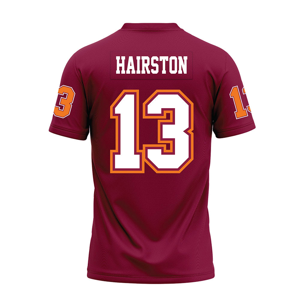 Virginia Tech - NCAA Football : Ja'Ricous Hairston - Maroon Premium Football Jersey-1