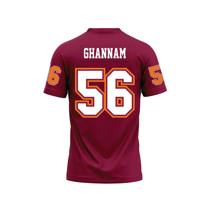 Virginia Tech - NCAA Football : Layth Ghannam - Maroon Premium Football Jersey-1