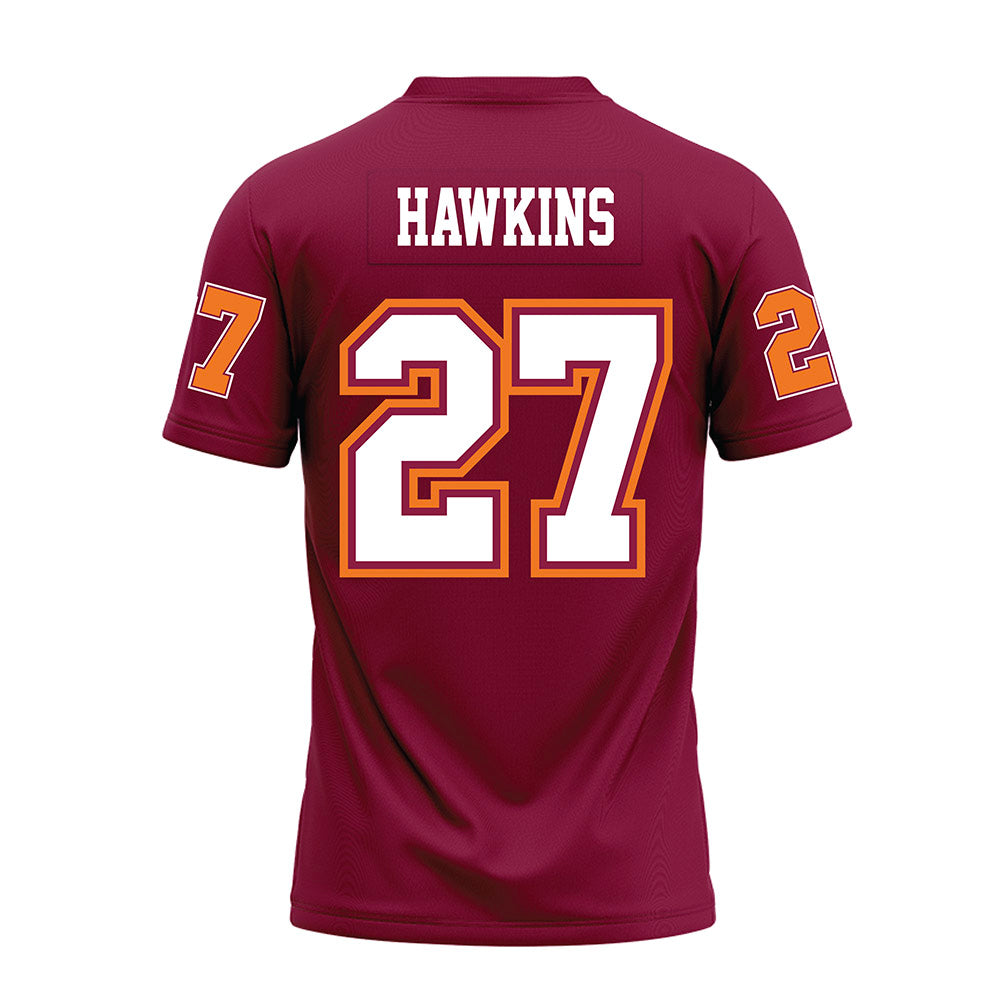 Virginia Tech - NCAA Football : Marcellous Hawkins - Maroon Premium Football Jersey-1