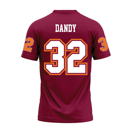 Virginia Tech - NCAA Football : Deric Dandy - Maroon Premium Football Jersey-1