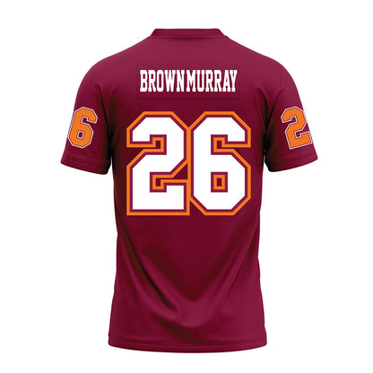 Virginia Tech - NCAA Football : Isaiah Brown-Murray - Maroon Premium Football Jersey-1