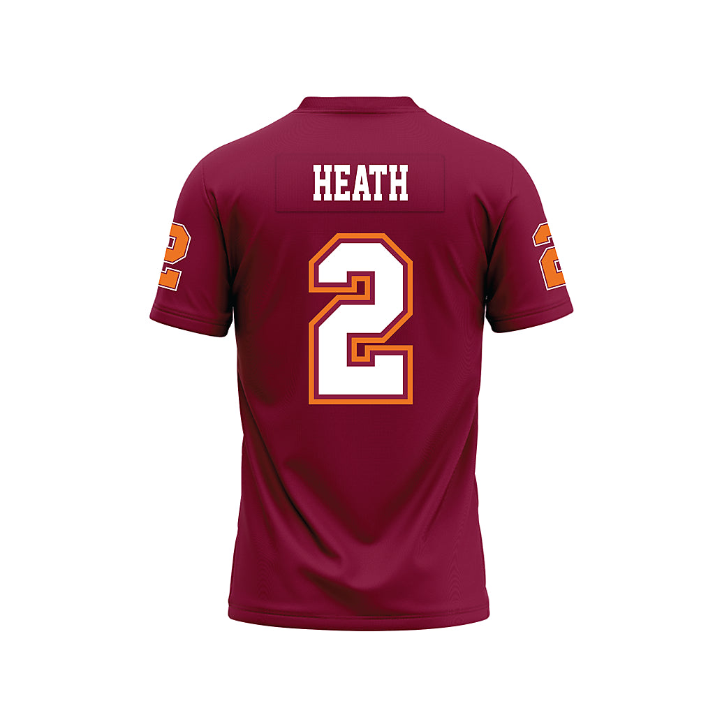 Virginia Tech - NCAA Football : Takye Heath - Maroon Premium Football Jersey-1
