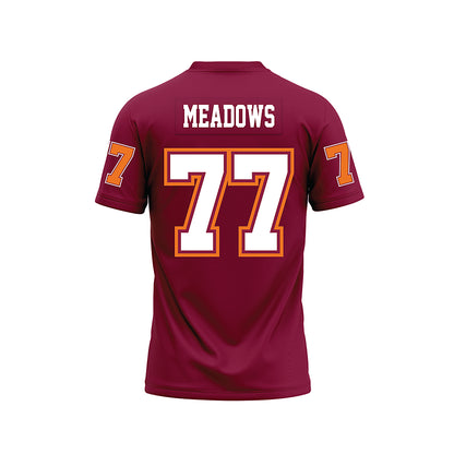 Virginia Tech - NCAA Football : Brody Meadows - Maroon Premium Football Jersey-1