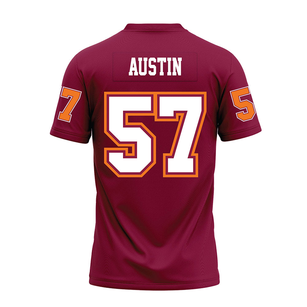 Virginia Tech - NCAA Football : Lucas Austin - Maroon Premium Football Jersey-1