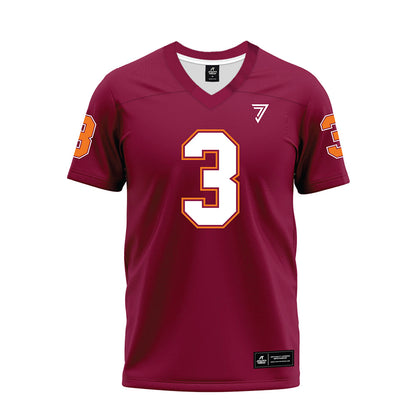 Virginia Tech - NCAA Football : Kaleb Spencer - Maroon Premium Football Jersey-0