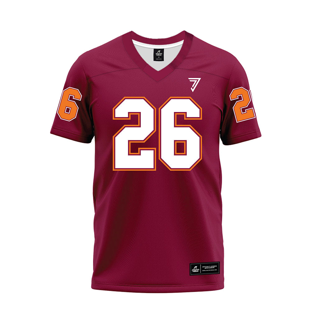 Virginia Tech - NCAA Football : Isaiah Brown-Murray - Maroon Premium Football Jersey-0