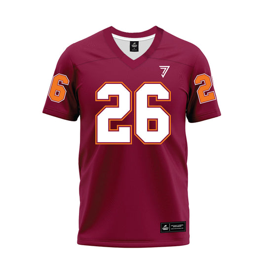 Virginia Tech - NCAA Football : Isaiah Brown-Murray - Maroon Premium Football Jersey-0
