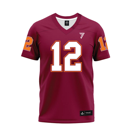Virginia Tech - NCAA Football : Kelden Ryan - Maroon Premium Football Jersey-0