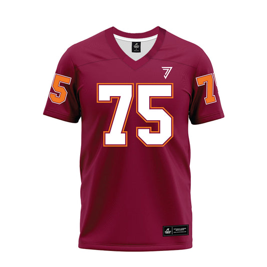 Virginia Tech - NCAA Football : Benjamin Eziuka - Maroon Premium Football Jersey-0