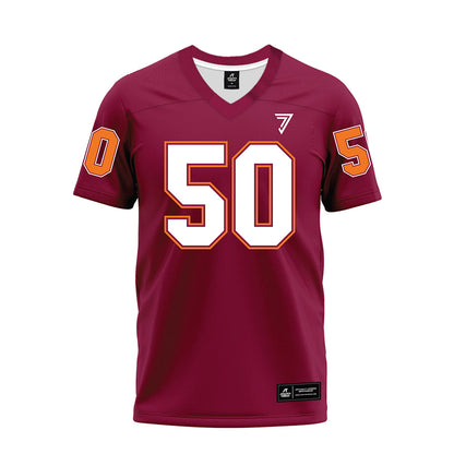 Virginia Tech - NCAA Football : Nathaniel Wright - Maroon Premium Football Jersey-0