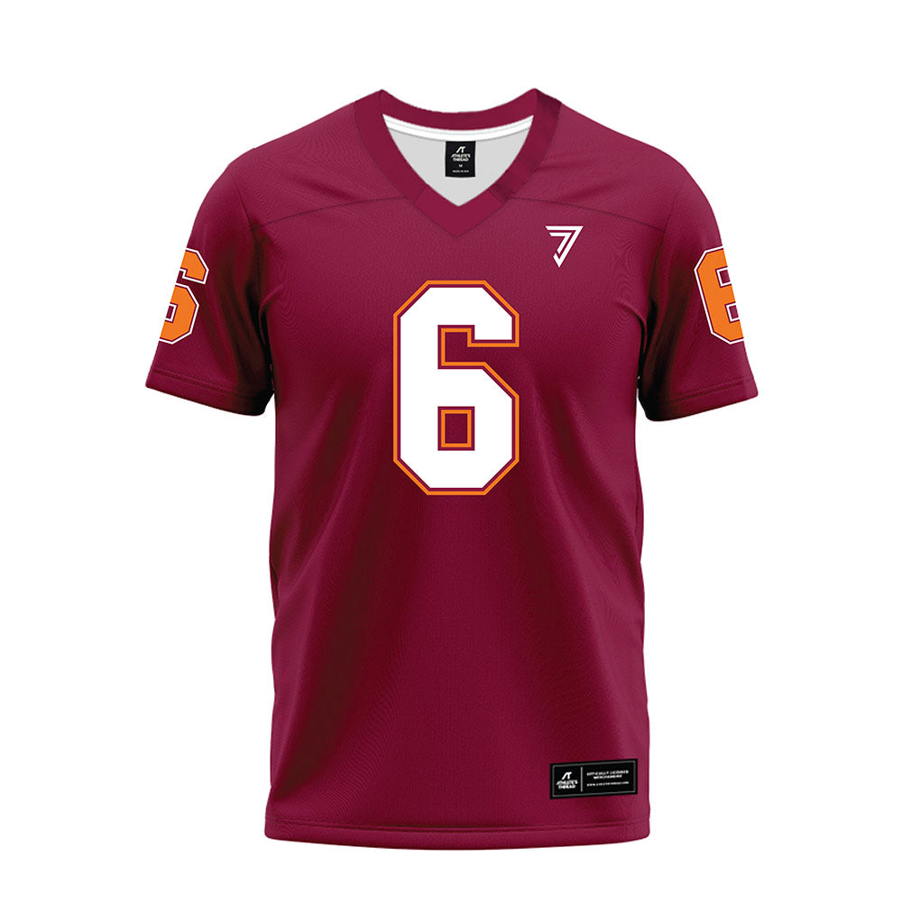 Virginia Tech - NCAA Football : Keylen Adams - Maroon Premium Football Jersey-0