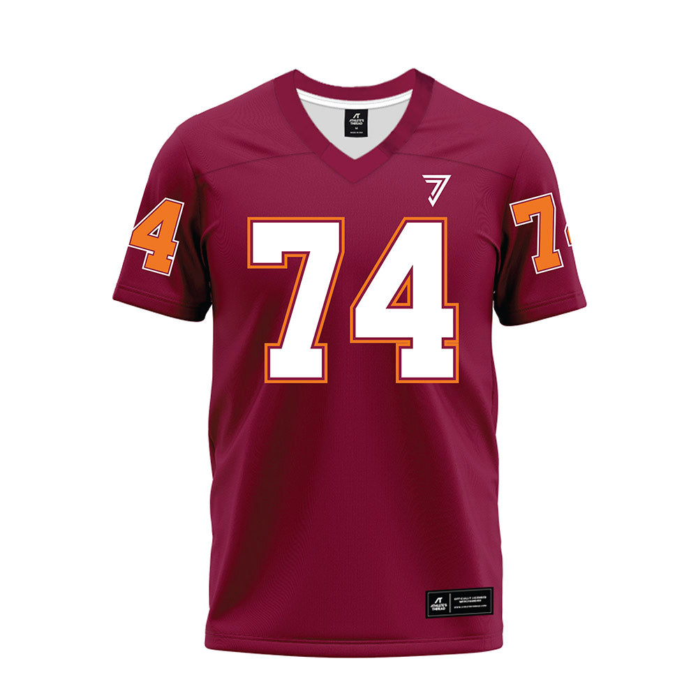 Virginia Tech - NCAA Football : Marlen Bright - Maroon Premium Football Jersey-0