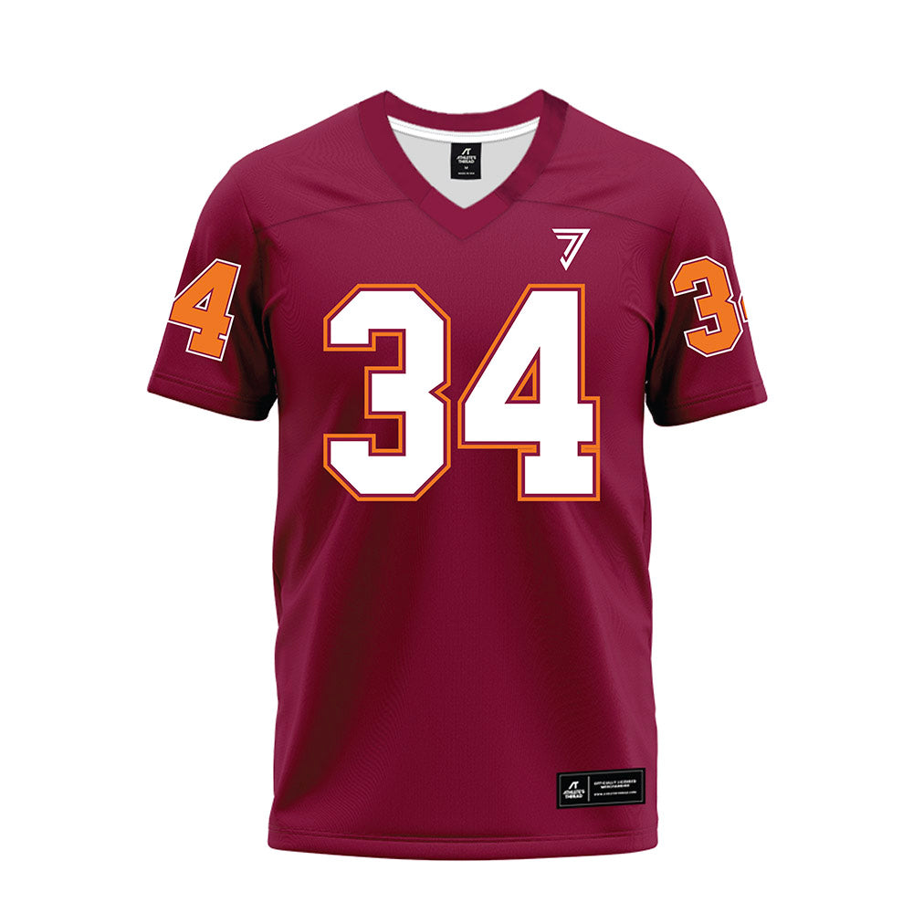 Virginia Tech - NCAA Football : Cortez Harris - Maroon Premium Football Jersey-0