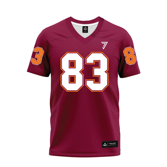 Virginia Tech - NCAA Football : Luke Stuewe - Maroon Premium Football Jersey-0