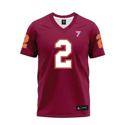 Virginia Tech - NCAA Football : Takye Heath - Maroon Premium Football Jersey-0