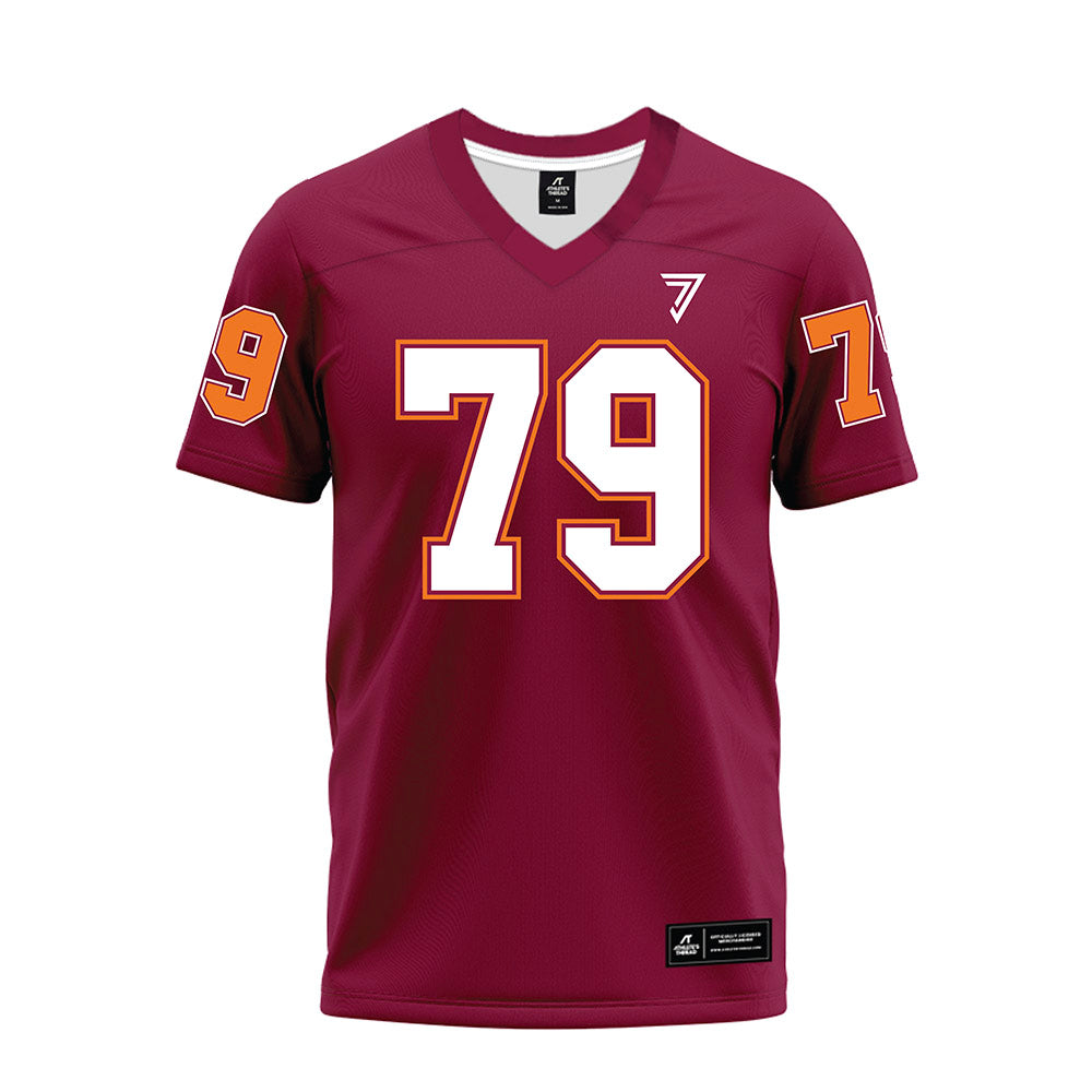 Virginia Tech - NCAA Football : Johnny Garrett - Maroon Premium Football Jersey-0