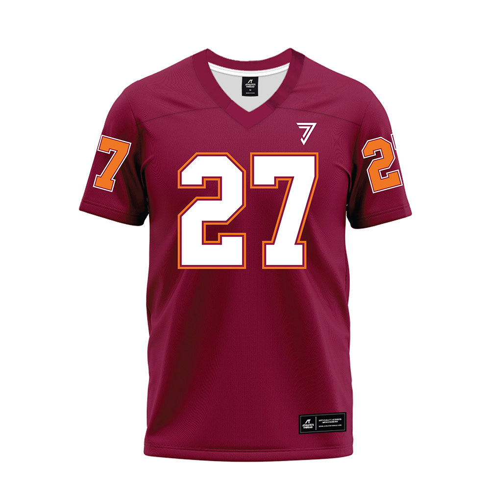 Virginia Tech - NCAA Football : Marcellous Hawkins - Maroon Premium Football Jersey-0
