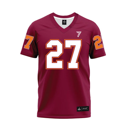 Virginia Tech - NCAA Football : Marcellous Hawkins - Maroon Premium Football Jersey-0