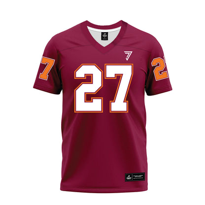 Virginia Tech - NCAA Football : Marcellous Hawkins - Maroon Premium Football Jersey-0