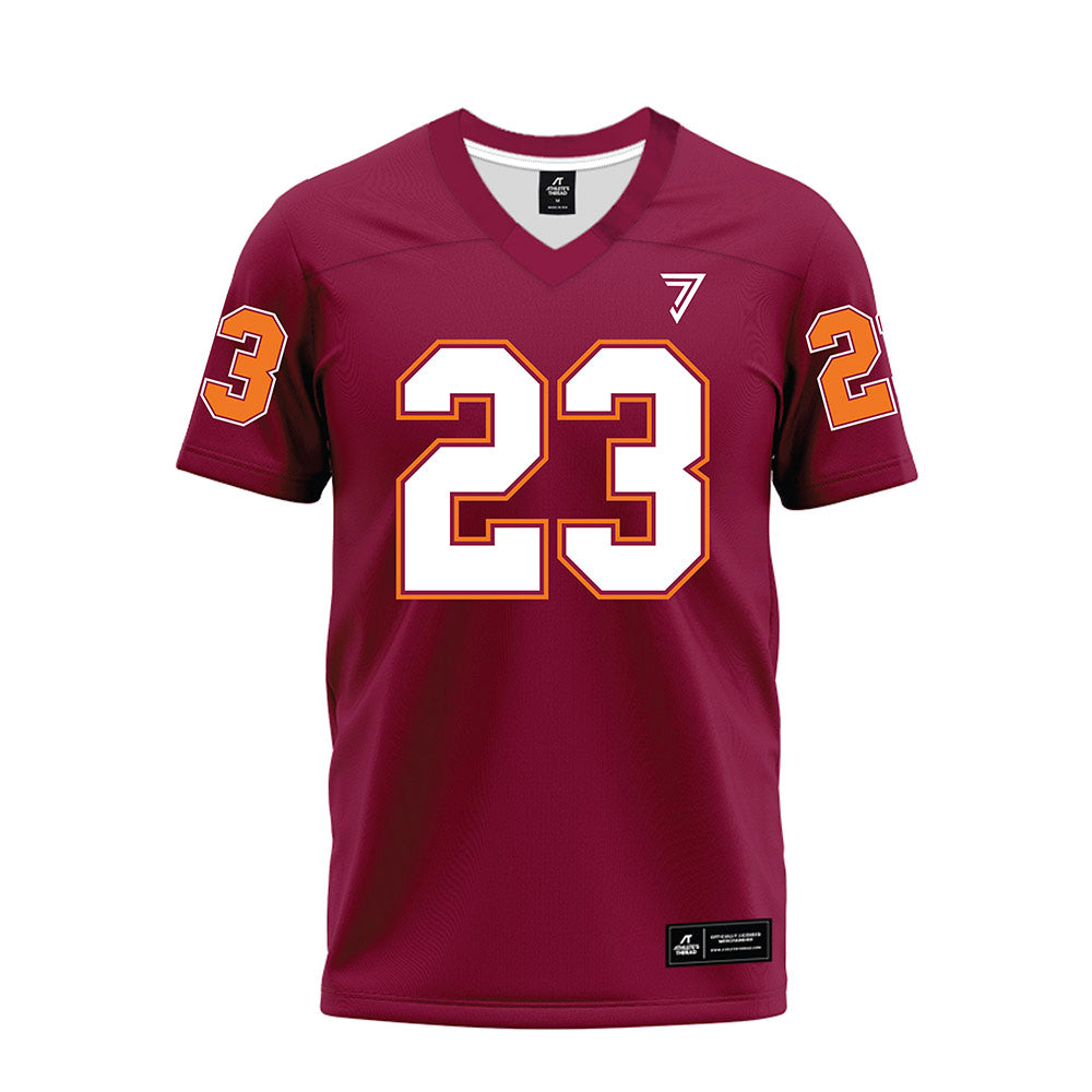 Virginia Tech - NCAA Football : Thomas Williams - Maroon Premium Football Jersey-0