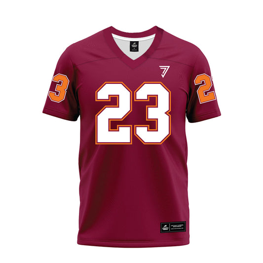 Virginia Tech - NCAA Football : Thomas Williams - Maroon Premium Football Jersey-0