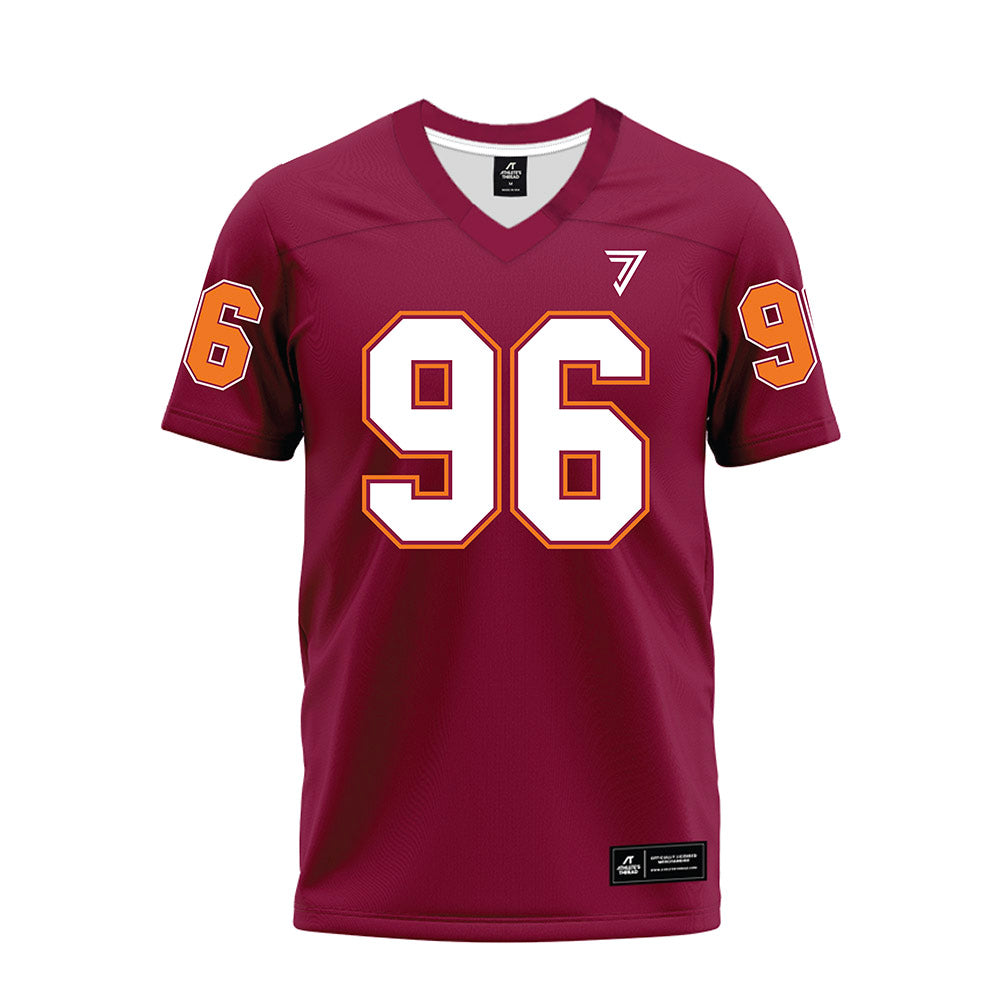 Virginia Tech - NCAA Football : Christian Epling - Maroon Premium Football Jersey-0