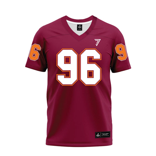 Virginia Tech - NCAA Football : Christian Epling - Maroon Premium Football Jersey-0