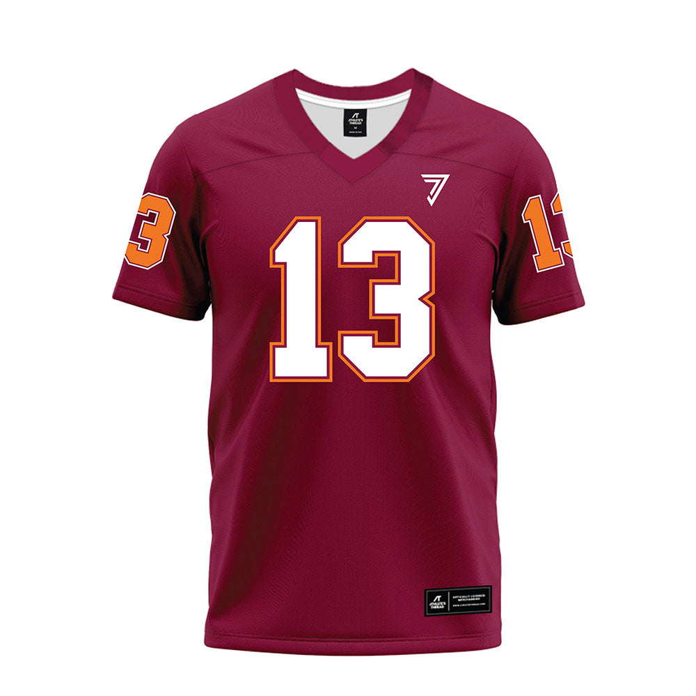 Virginia Tech - NCAA Football : Ja'Ricous Hairston - Maroon Premium Football Jersey-0