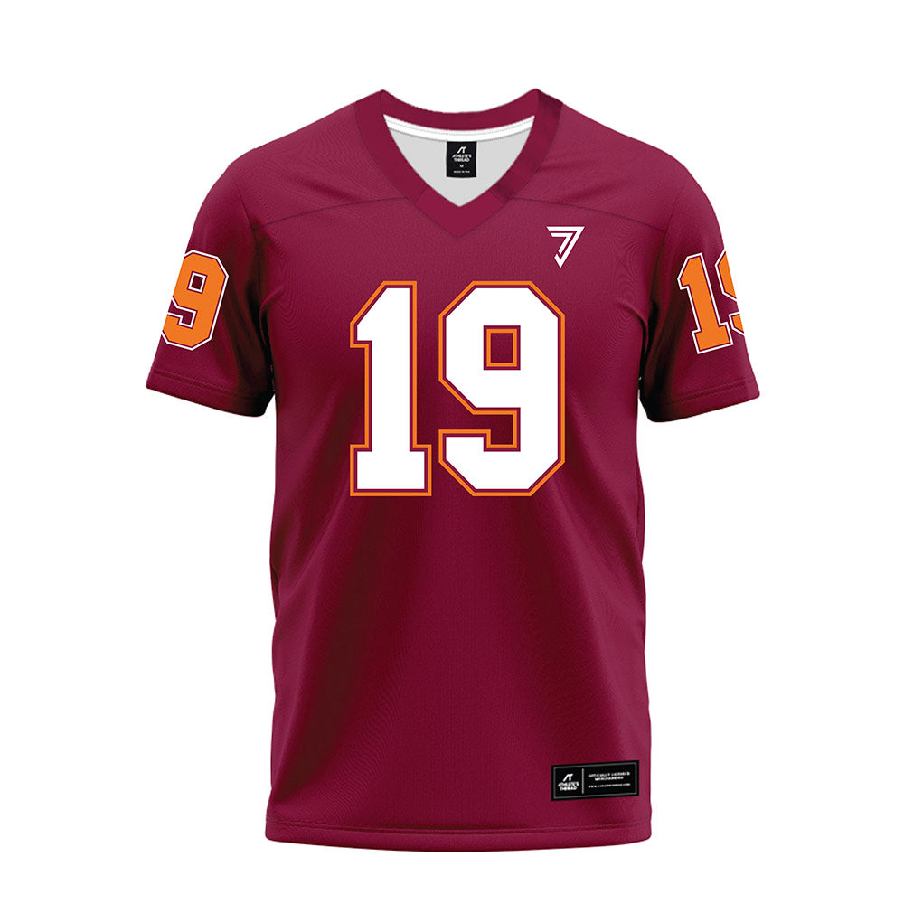 Virginia Tech - NCAA Football : Mathieu Lamah - Maroon Premium Football Jersey-0