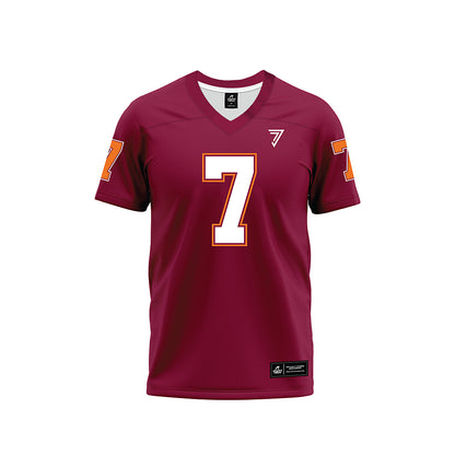 Virginia Tech - NCAA Football : Chanz Wiggins - Maroon Premium Football Jersey-0