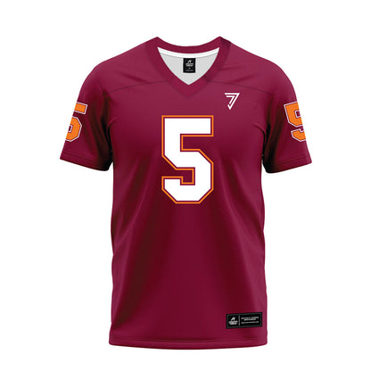 Virginia Tech - NCAA Football : Marlion Jackson - Maroon Premium Football Jersey-0