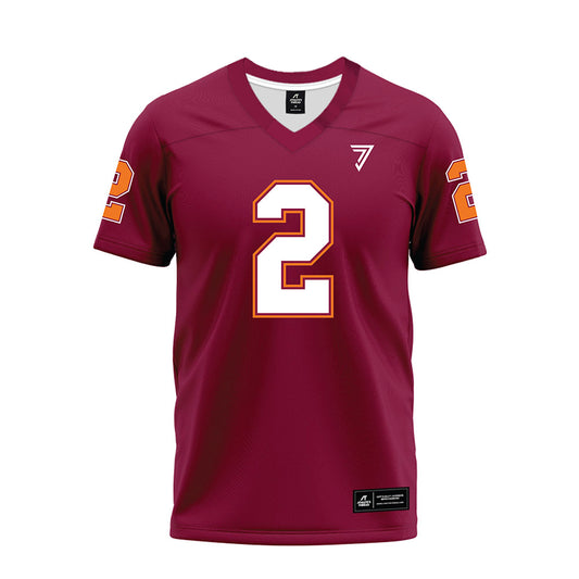 Virginia Tech - NCAA Football : Jaquez White - Maroon Premium Football Jersey-0