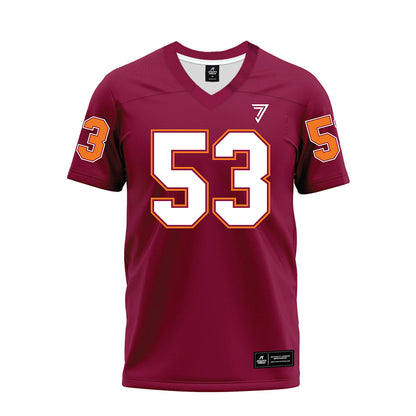 Virginia Tech - NCAA Football : Tommy Ricard - Maroon Premium Football Jersey-0