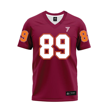 Virginia Tech - NCAA Football : Hudson Zell - Maroon Premium Football Jersey-0