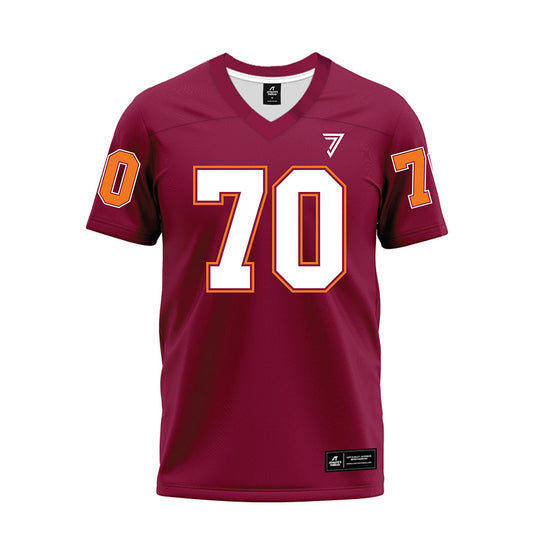 Virginia Tech - NCAA Football : Logan Howland - Maroon Premium Football Jersey-0
