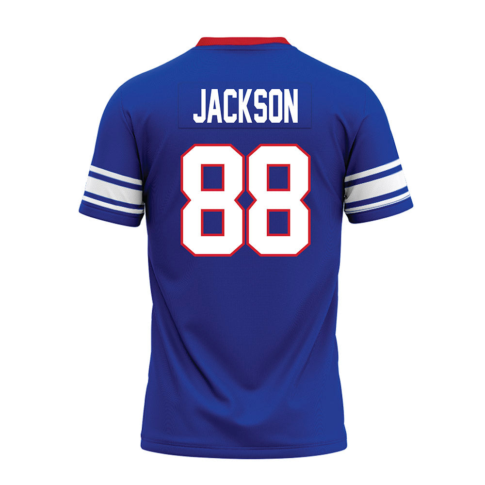 SMU - NCAA Football : Trey Jackson - Premium Football Jersey-1