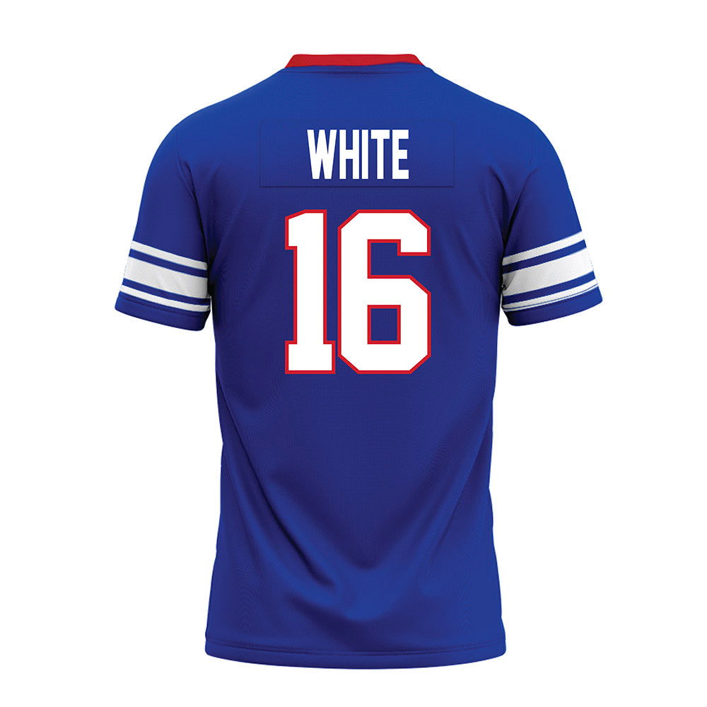 SMU - NCAA Football : Marques White - Premium Football Jersey-1