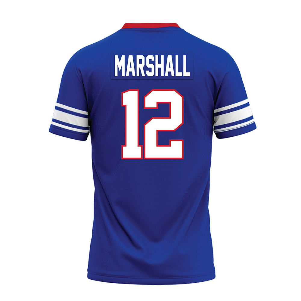 SMU - NCAA Football : Caden Marshall - Premium Football Jersey-1