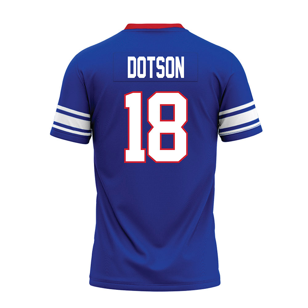 SMU - NCAA Football : KD Dotson - Premium Football Jersey-1