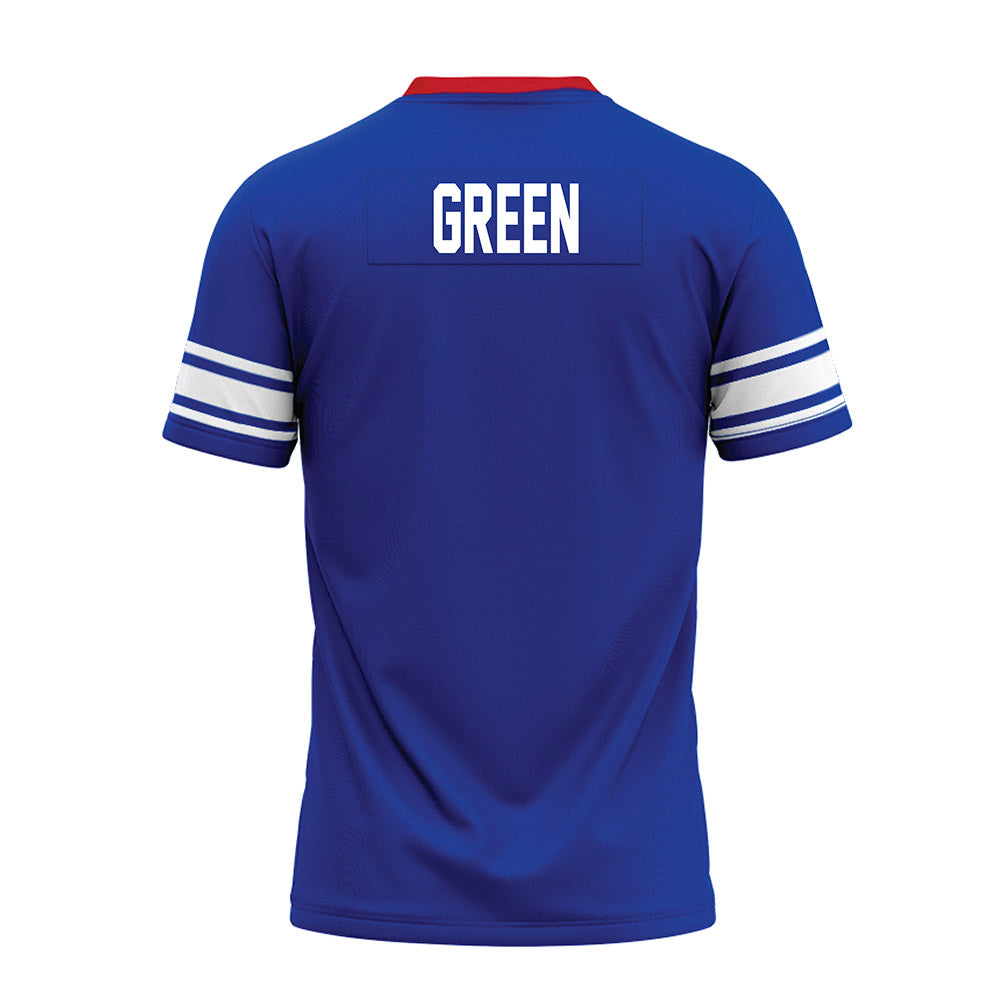 SMU - NCAA Football : Dramekco Green - Premium Football Jersey-1