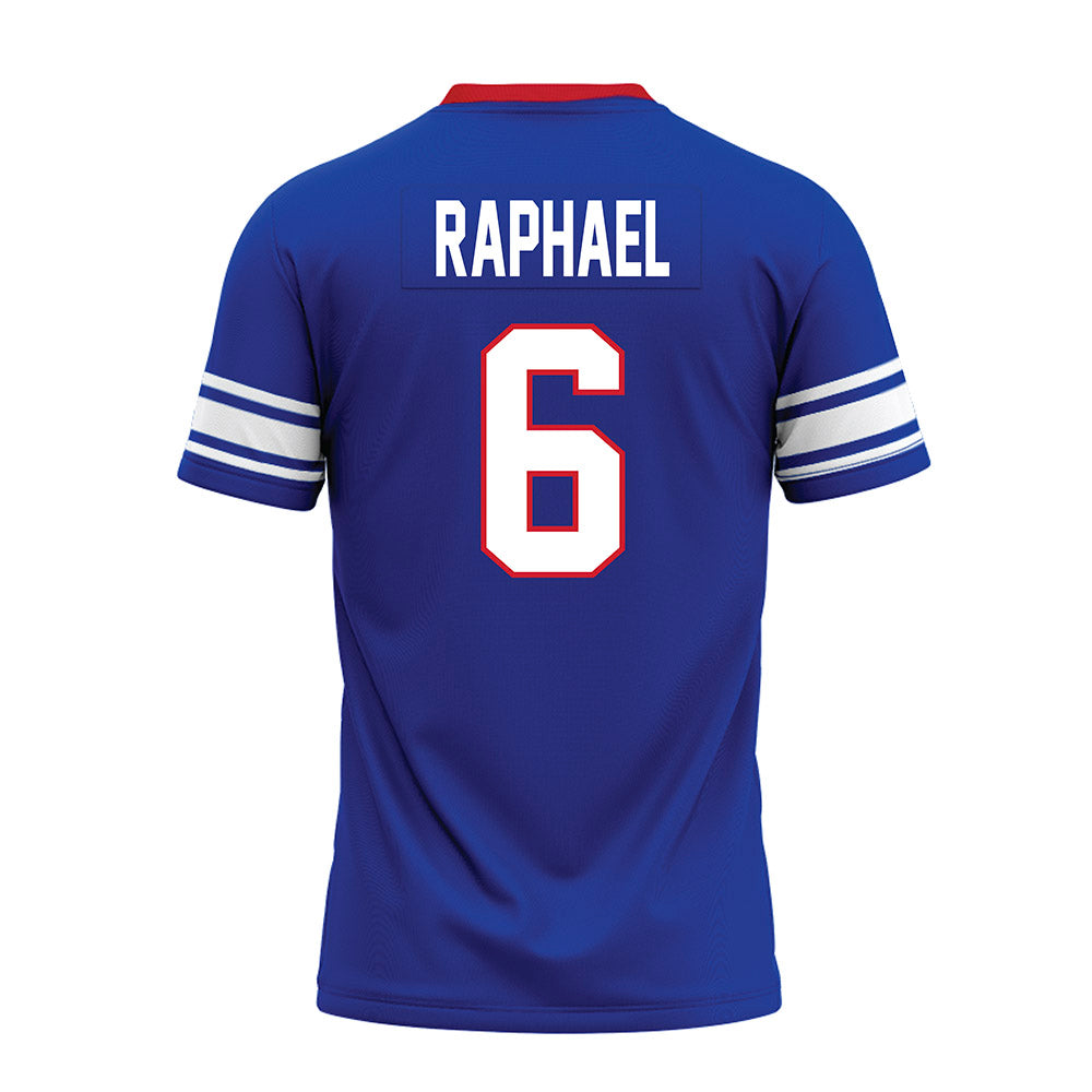 SMU - NCAA Football : Kendrick Raphael - Premium Football Jersey-1
