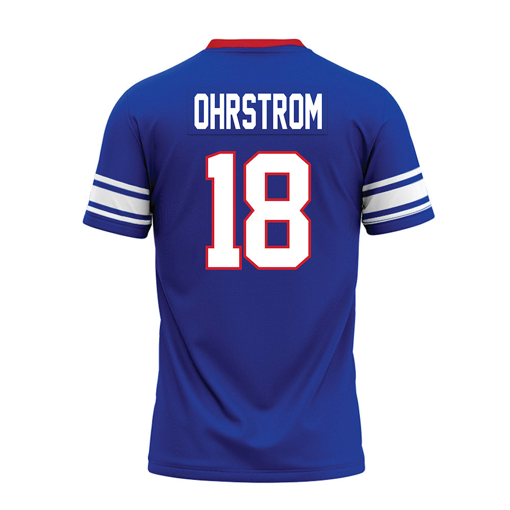 SMU - NCAA Football : Theodor Ohrstrom - Premium Football Jersey-1