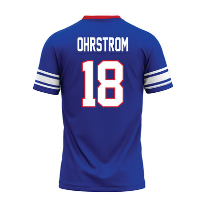 SMU - NCAA Football : Theodor Ohrstrom - Premium Football Jersey-1