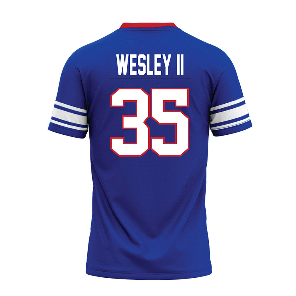 SMU - NCAA Football : Dante Wesley II - Premium Football Jersey-1