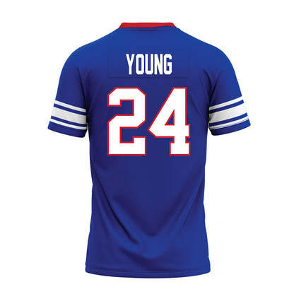 SMU - NCAA Football : Izayah Young - Premium Football Jersey-1