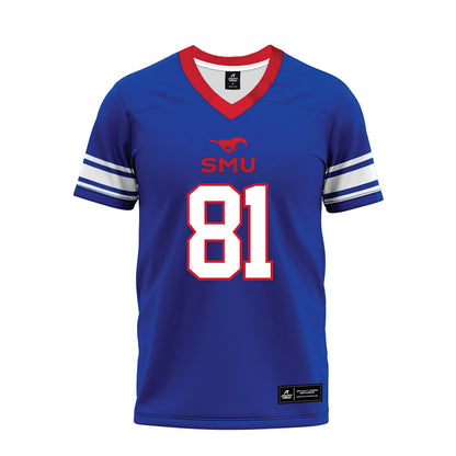 SMU - NCAA Football : Ty Crethers - Premium Football Jersey-0