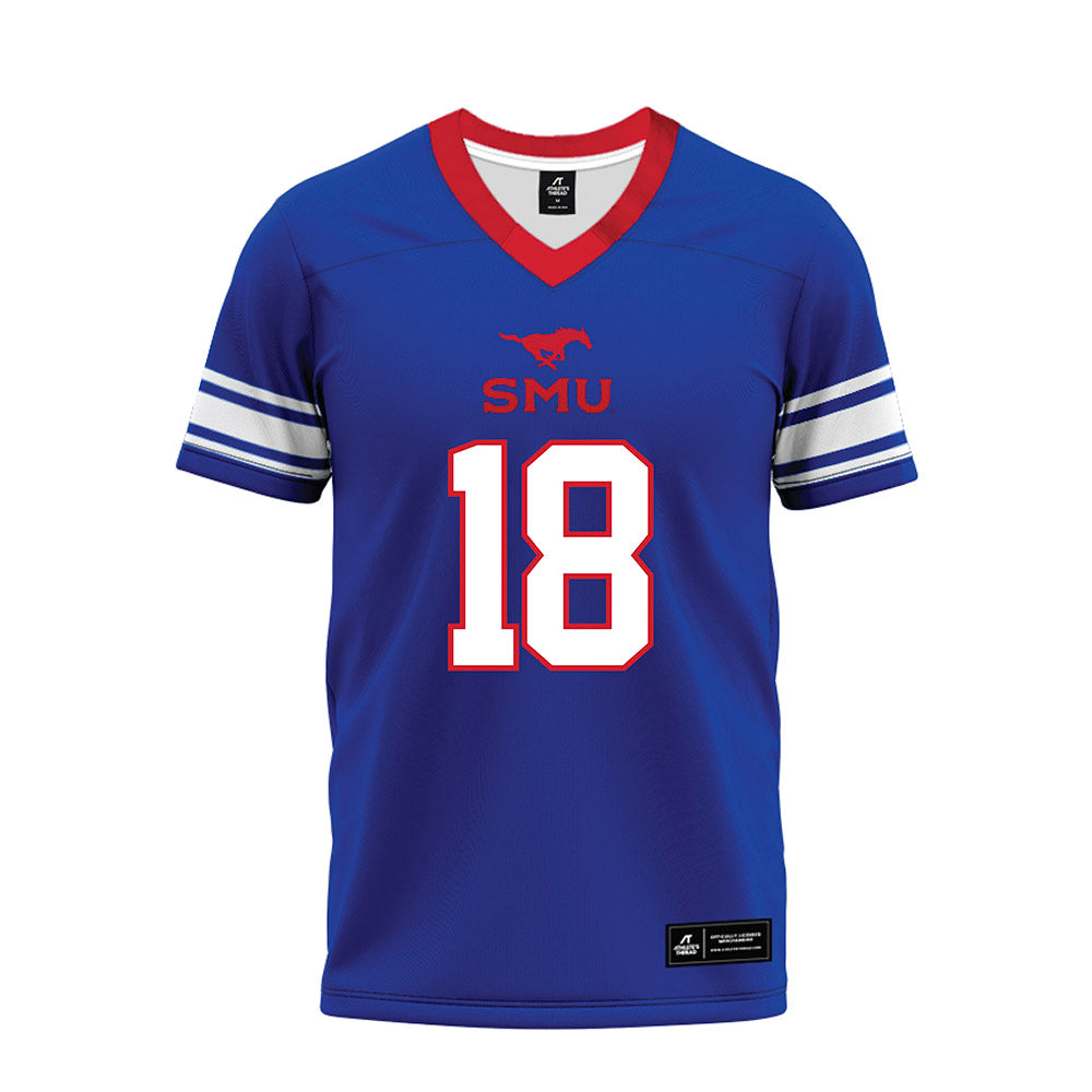 SMU - NCAA Football : Theodor Ohrstrom - Premium Football Jersey-0